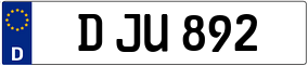 Trailer License Plate